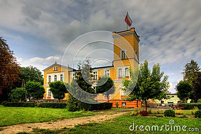 Palace in Debowa Leka (DÄ™bowa ÅÄ™ka) Stock Photo